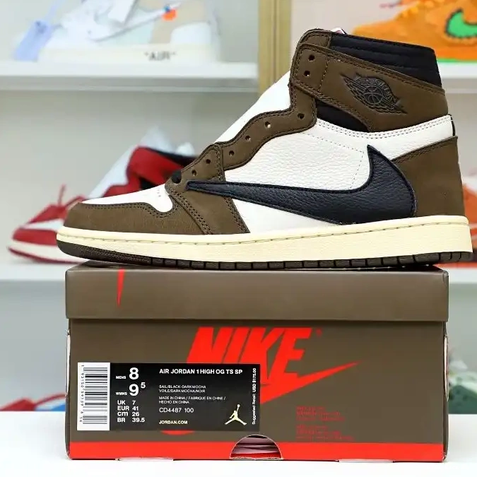 HIGH AIR SCOTT 1 RETRO 'MOCHA' Kimikick JORDAN OG TRAVIS X 0701